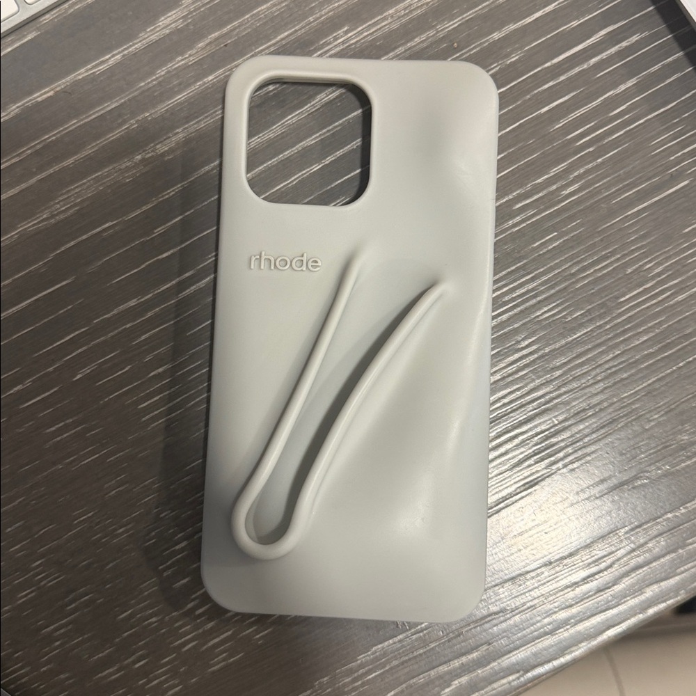 RHODE Light Gray Sculpted Phone Case - iPhone 15 Pro Max